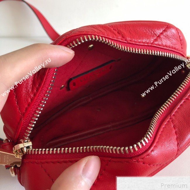 Valentino Small Quilted Boomstud Crossbody Camera Bag Red 2019 (JJ3-9042709)