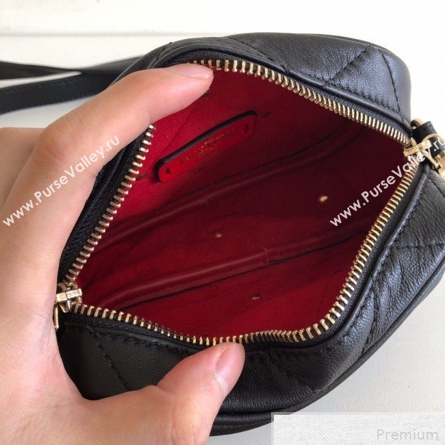 Valentino Small Quilted Boomstud Crossbody Camera Bag Black 2019 (JJ3-9042707)