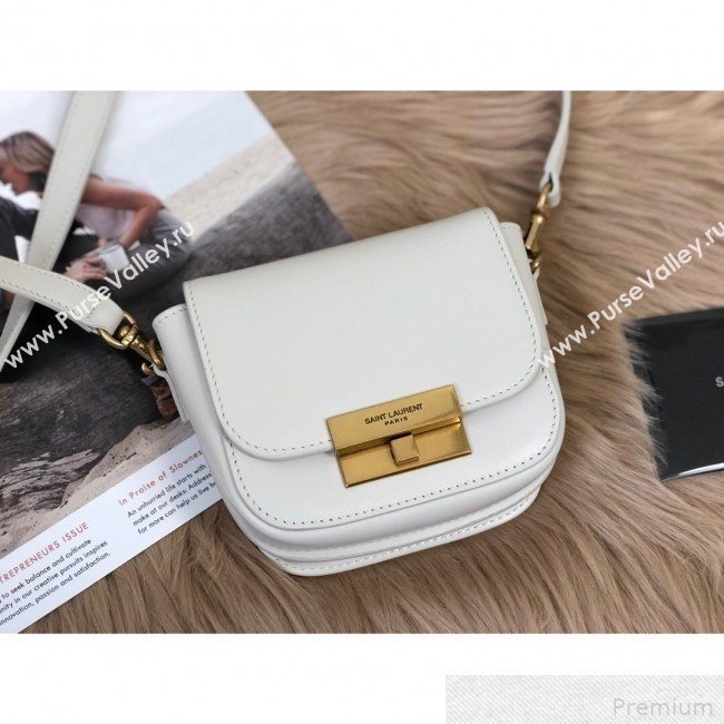Saint Laurent Betty Mini Satchel in Smooth Leather 566959 White 2019 (KTS-9042717)