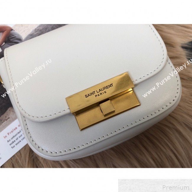 Saint Laurent Betty Mini Satchel in Smooth Leather 566959 White 2019 (KTS-9042717)