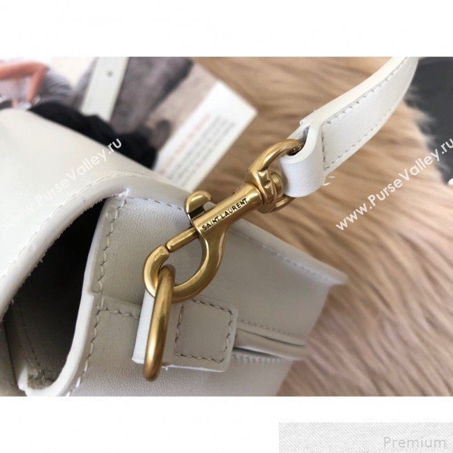 Saint Laurent Betty Mini Satchel in Smooth Leather 566959 White 2019 (KTS-9042717)