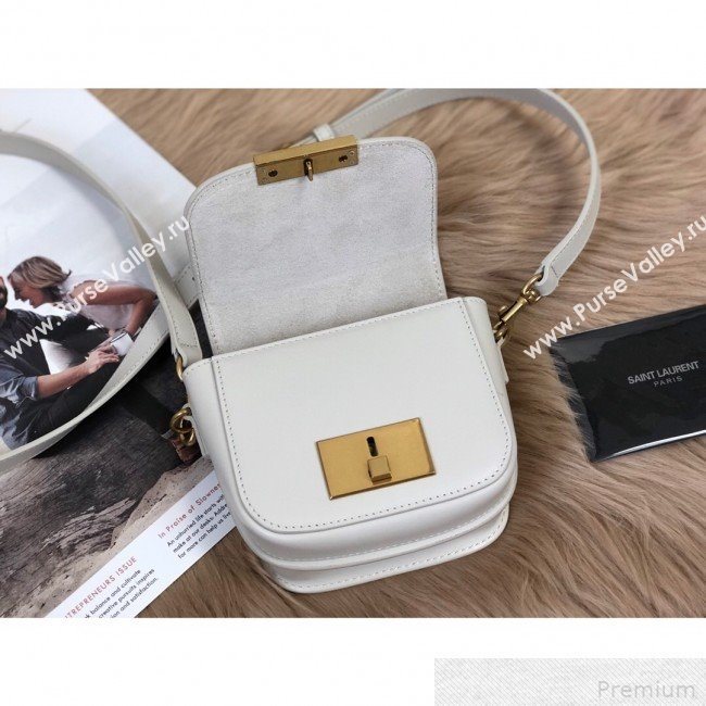 Saint Laurent Betty Mini Satchel in Smooth Leather 566959 White 2019 (KTS-9042717)