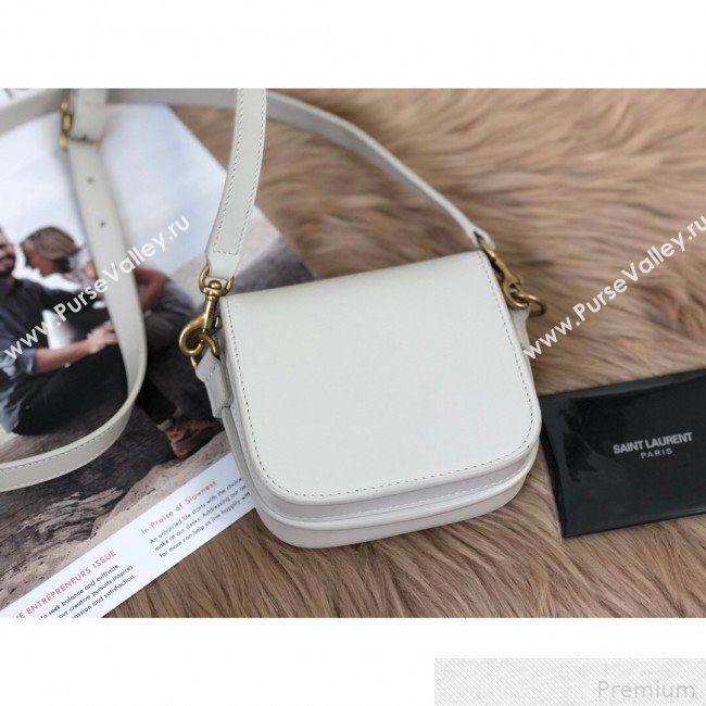 Saint Laurent Betty Mini Satchel in Smooth Leather 566959 White 2019 (KTS-9042717)