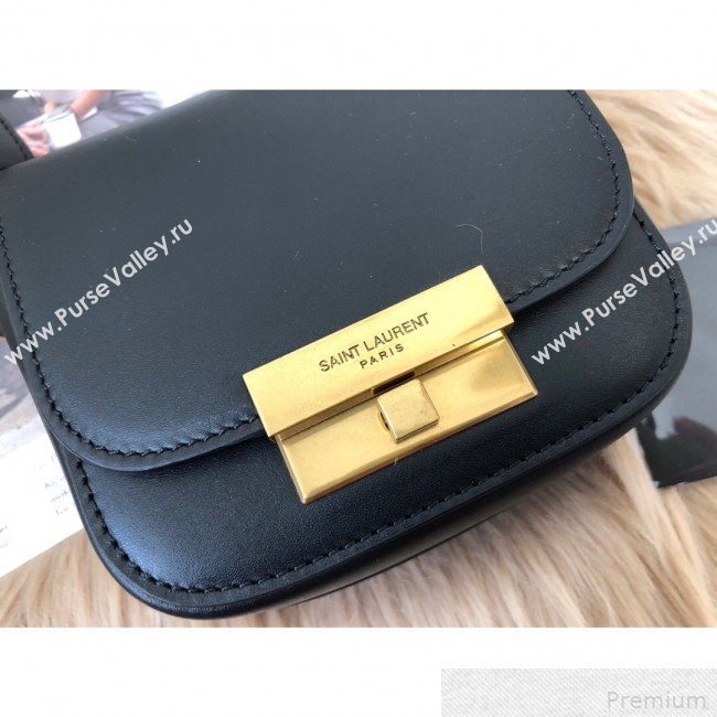Saint Laurent Betty Mini Satchel in Smooth Leather 566959 Black 2019 (KTS-9042718)