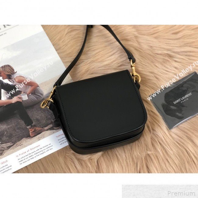 Saint Laurent Betty Mini Satchel in Smooth Leather 566959 Black 2019 (KTS-9042718)