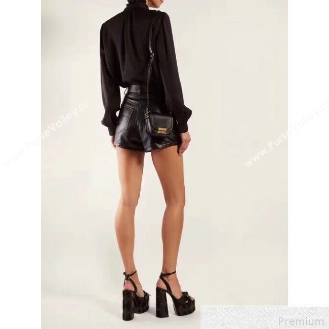 Saint Laurent Betty Mini Satchel in Smooth Leather 566959 Black 2019 (KTS-9042718)