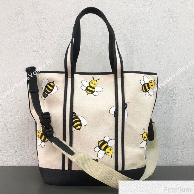 Dior x Kaws Bees Cotton Tote Beige 2019 (WEIP-9042729)