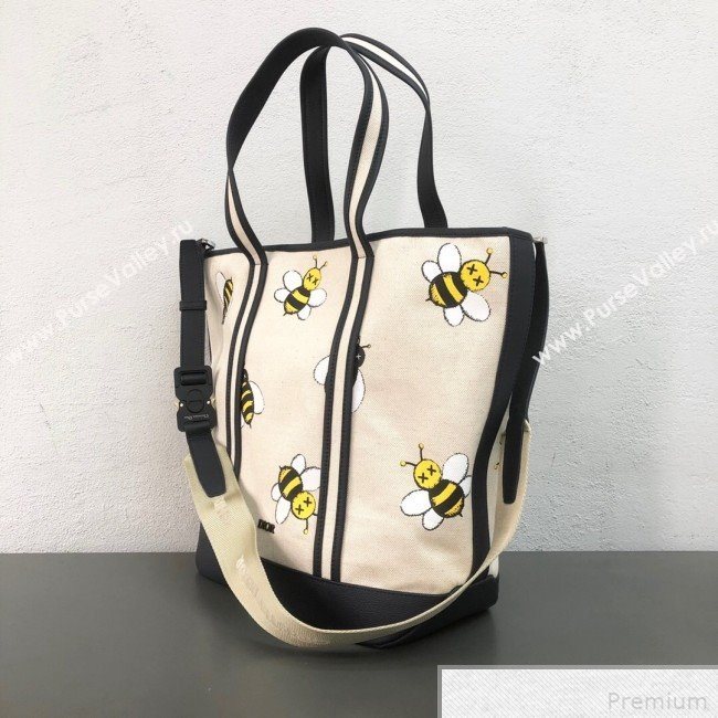 Dior x Kaws Bees Cotton Tote Beige 2019 (WEIP-9042729)