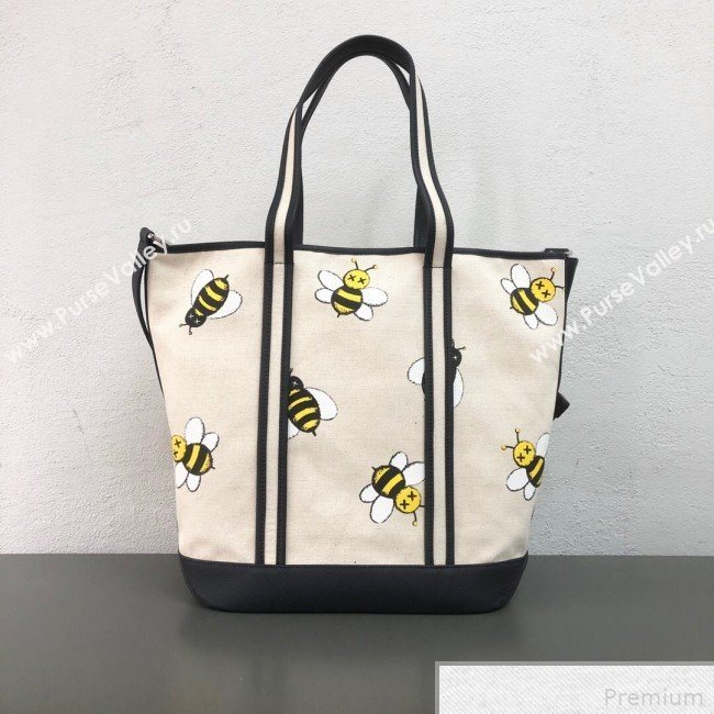 Dior x Kaws Bees Cotton Tote Beige 2019 (WEIP-9042729)
