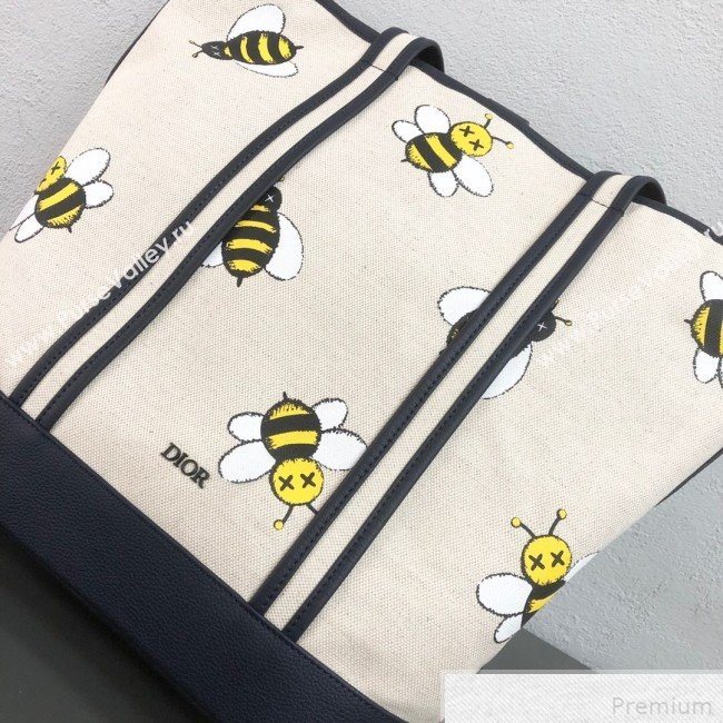 Dior x Kaws Bees Cotton Tote Beige 2019 (WEIP-9042729)