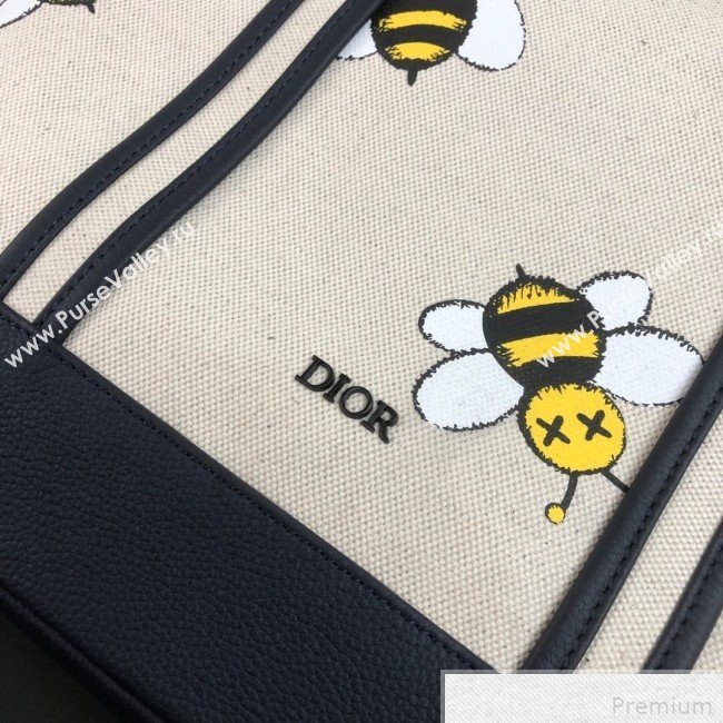 Dior x Kaws Bees Cotton Tote Beige 2019 (WEIP-9042729)