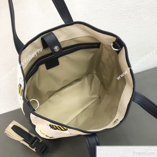 Dior x Kaws Bees Cotton Tote Beige 2019 (WEIP-9042729)