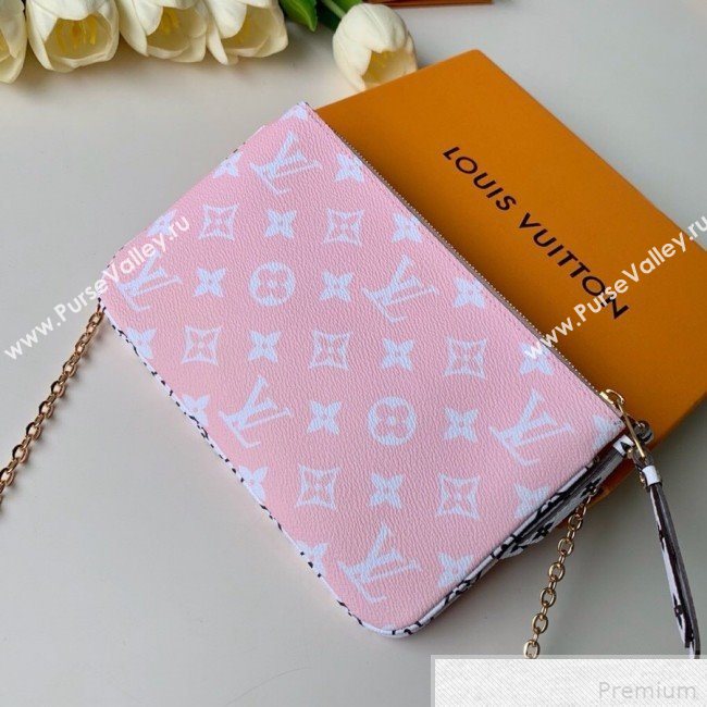 Louis Vuitton Pochette Double Zip Chain Pouch M67561 2019 (FANG-9042603)