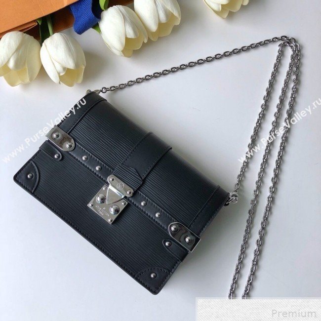 Louis Vuitton Trunk Chain Wallet WOC in Epi Leather M67507 Black 2019 (FANG-9042605)