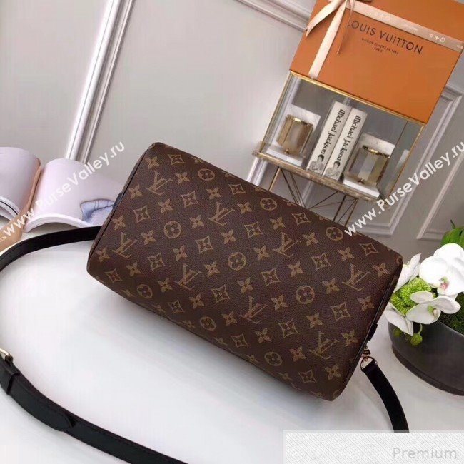 Louis Vuitton Speedy Bandouliere 30 Top Handle Bag Monogram Canvas/Black M41112 (KIKI-9041935)