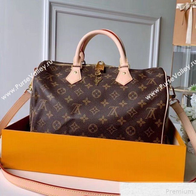 Louis Vuitton Speedy Bandouliere 30 Top Handle Bag Monogram Canvas/Nude M41112 (KIKI-9041936)