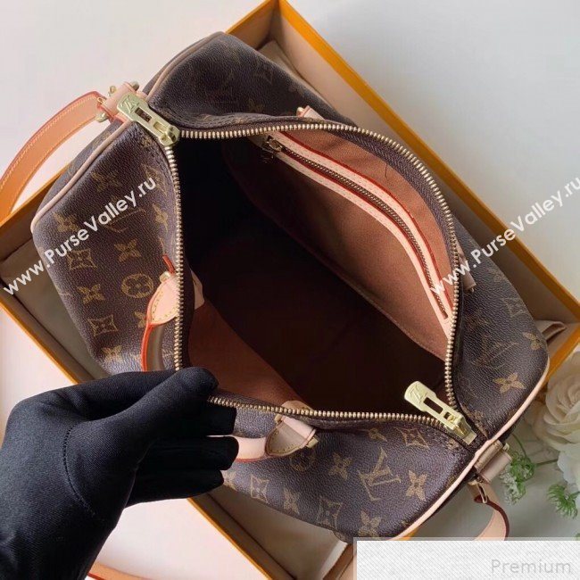 Louis Vuitton Speedy Bandouliere 30 Top Handle Bag Monogram Canvas/Nude M41112 (KIKI-9041936)