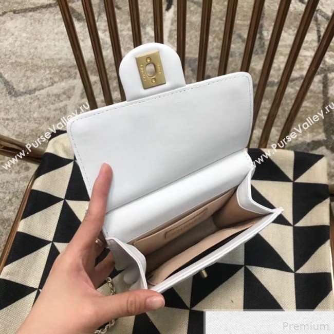 Chanel Pearl Flap Bag AS0580 White 2019 (JDH-9041810)