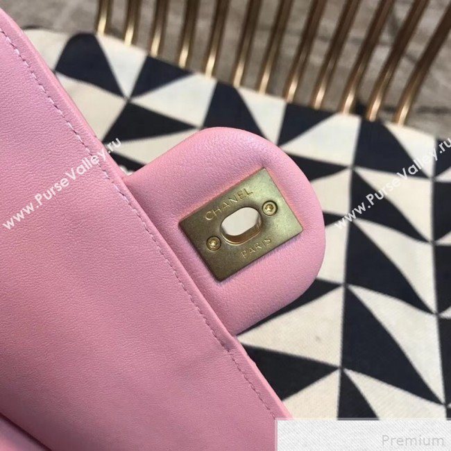 Chanel Pearl Flap Bag AS0580 Pink 2019 (JDH-9041812)