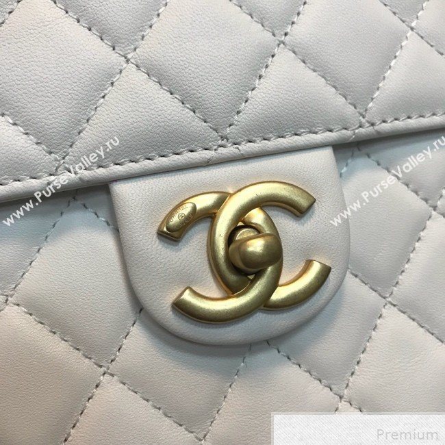 Chanel Lambskin Pearl Flap Clutch with Chain AP0367 White 2019 (JDH-9041816)