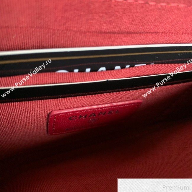 Chanel Calfskin Stripes Trim Wallet A80069 Black (SSZ-9041820)