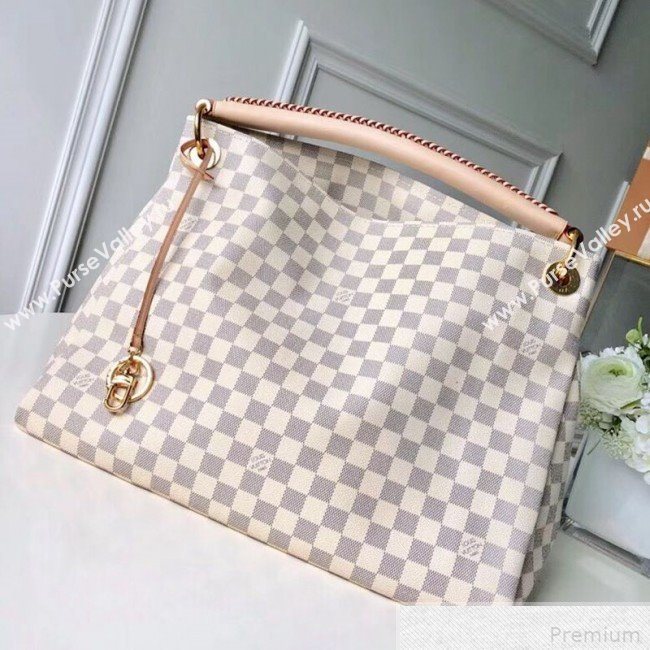 Louis Vuitton Artsy MM Top Handle Bag in Damier Azur Canvas N41174 2018 (KIKI-9042014)
