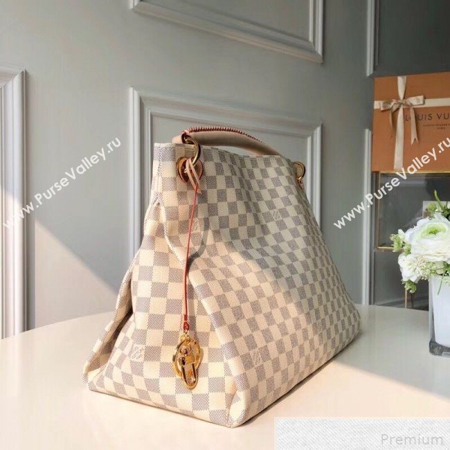 Louis Vuitton Artsy MM Top Handle Bag in Damier Azur Canvas N41174 2018 (KIKI-9042014)