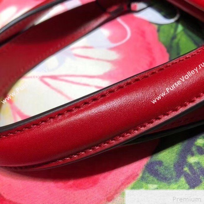 Gucci Zumi Grainy Leather Small Top Handle Bag ‎569712 Red 2019 (DLH-9041837)
