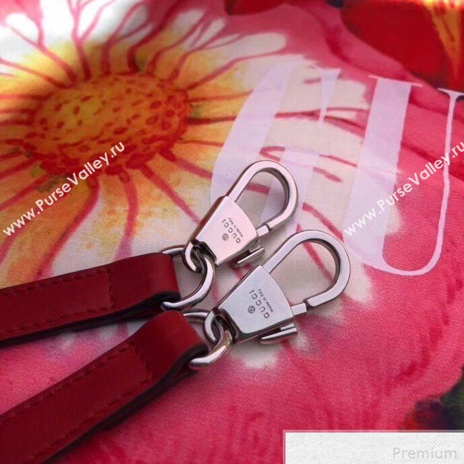 Gucci Zumi Grainy Leather Small Top Handle Bag ‎569712 Red 2019 (DLH-9041837)