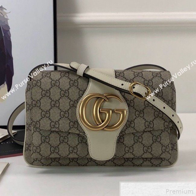 Gucci Arli GG Small Shoulder Bag 550129 White 2019 (DLH-9041839)