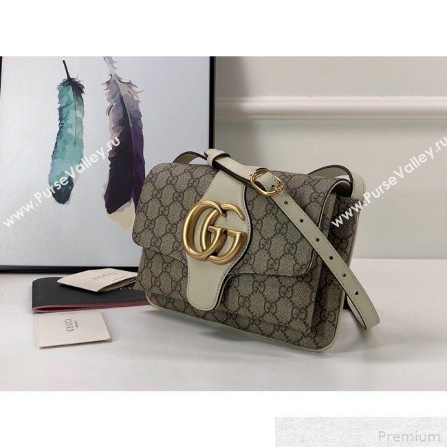Gucci Arli GG Small Shoulder Bag 550129 White 2019 (DLH-9041839)