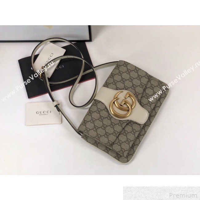 Gucci Arli GG Small Shoulder Bag 550129 White 2019 (DLH-9041839)