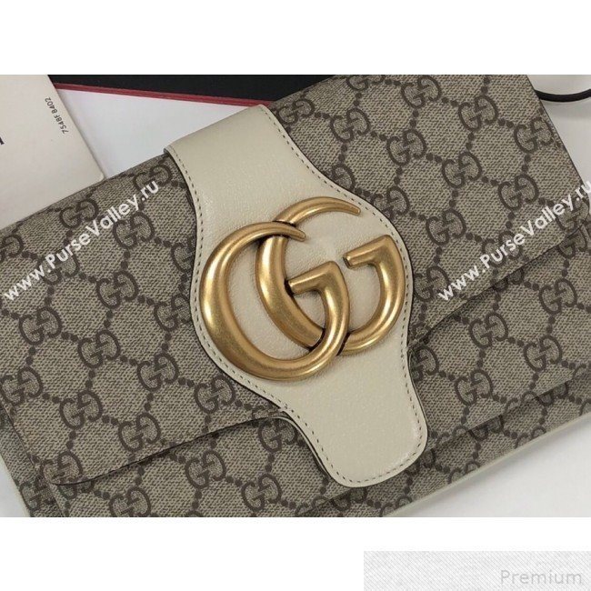 Gucci Arli GG Small Shoulder Bag 550129 White 2019 (DLH-9041839)
