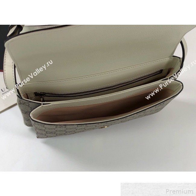 Gucci Arli GG Small Shoulder Bag 550129 White 2019 (DLH-9041839)
