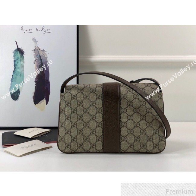 Gucci Arli GG Small Shoulder Bag 550129 Coffee 2019 (DLH-9041840)