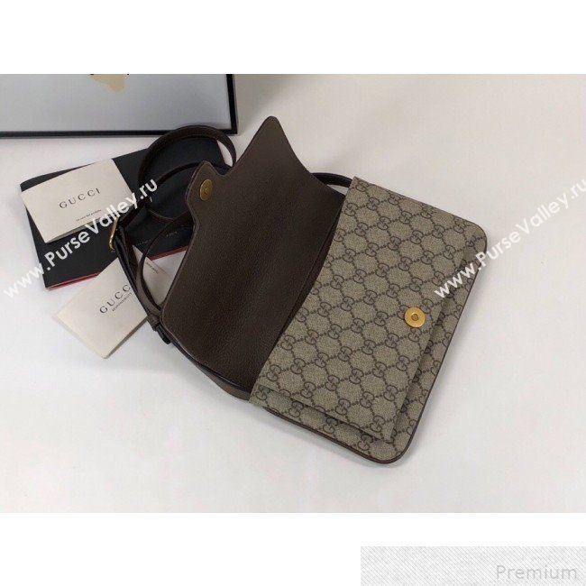 Gucci Arli GG Small Shoulder Bag 550129 Coffee 2019 (DLH-9041840)
