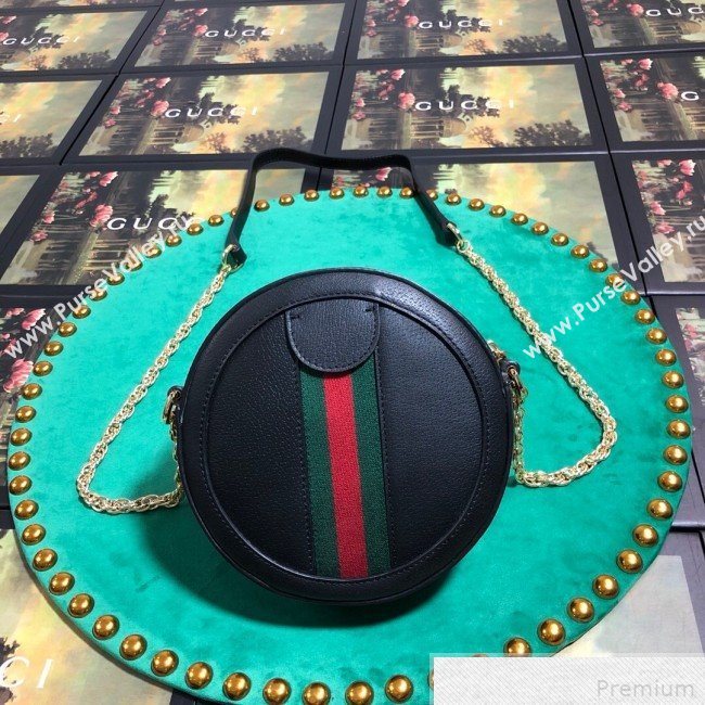 Gucci Ophidia Mini Round Shoulder Bag ‎550618 Black 2019 (BLWX-9041846)