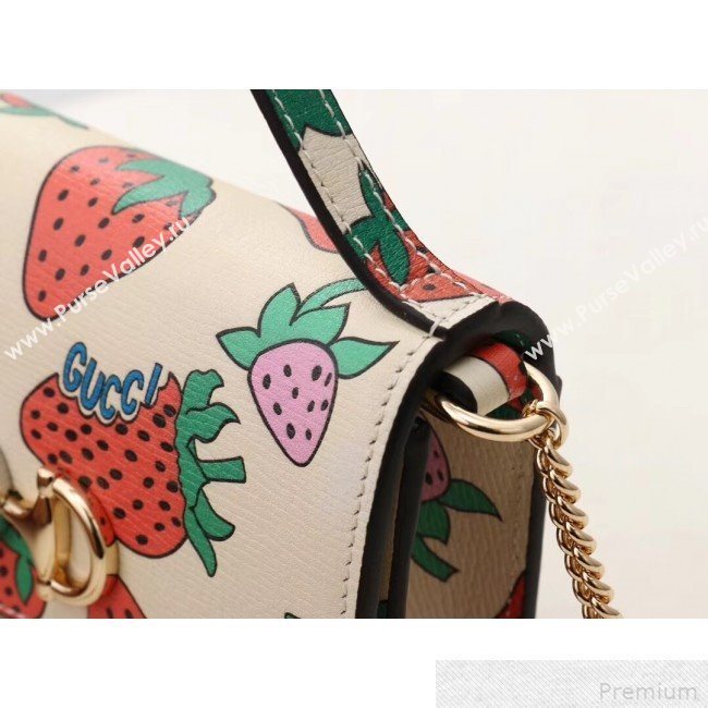 Gucci Zumi Strawberry Print Mini Bag 564718 2019 (JM-9041847)