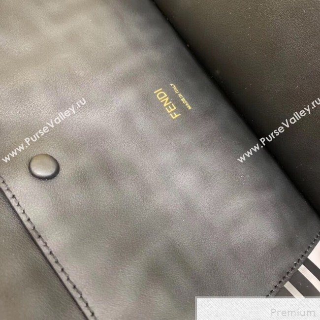 Fendi Kan I F Flap Bag Black/Transparent 2019 (AFEI-9041855)