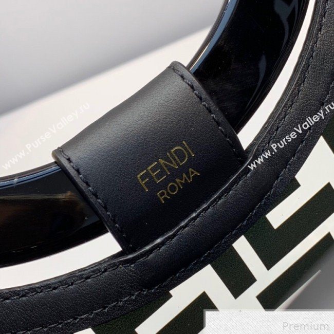 Fendi Runaway Shopper Tote Bag Black/Transparent 2019 (AFEI-9041856)