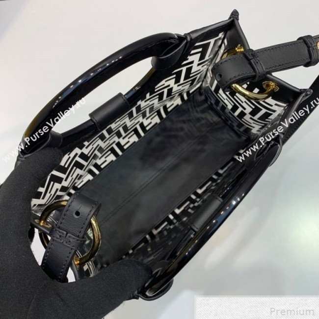 Fendi Runaway Shopper Tote Bag Black/Transparent 2019 (AFEI-9041856)
