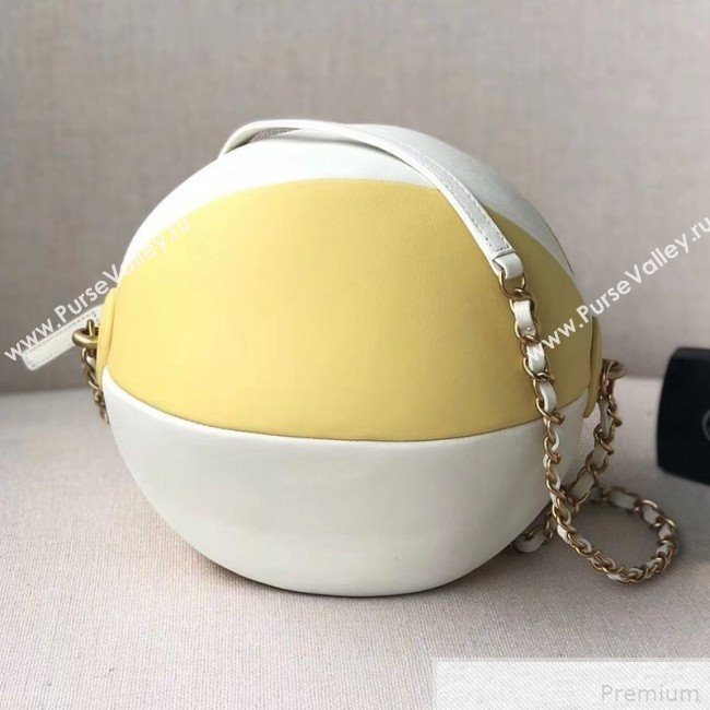 Chanel Beach Ball Handbag AS0512 White/Yellow 2019 (YD-9041801)