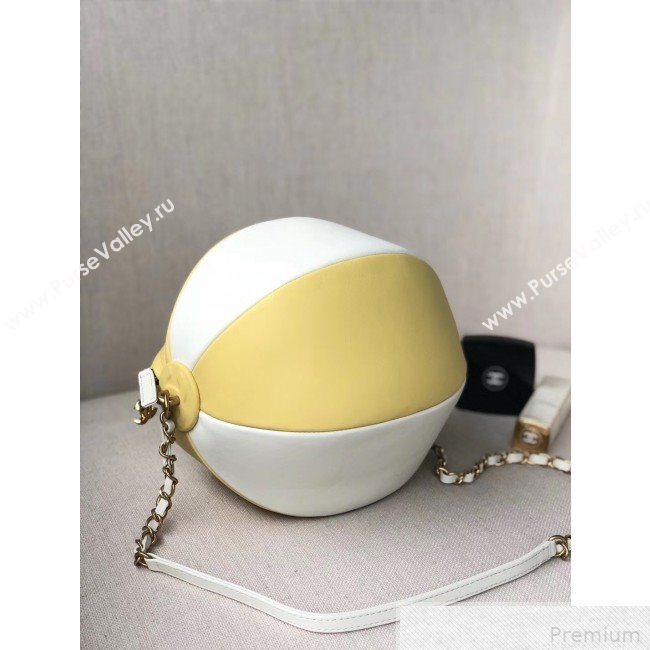 Chanel Beach Ball Handbag AS0512 White/Yellow 2019 (YD-9041801)