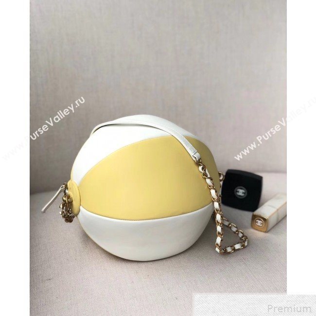 Chanel Beach Ball Handbag AS0512 White/Yellow 2019 (YD-9041801)