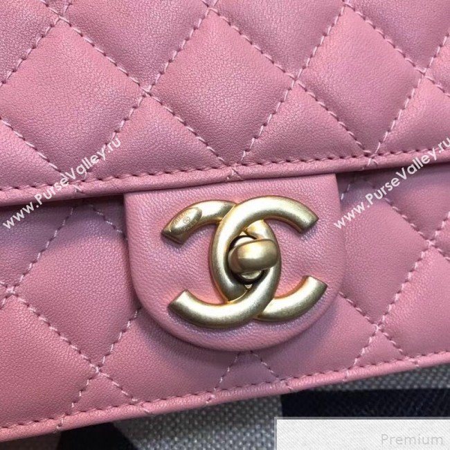 Chanel Pearl Flap Bag AS0582 Pink 2019 (JDH-9041814)