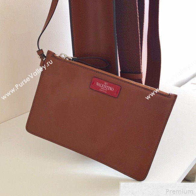 Valentino VLTN Rockstud Calfskin Shopper Tote Bag Brown 2019 (JJ3-9041920)