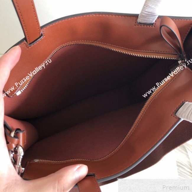 Valentino VLTN Rockstud Calfskin Shopper Tote Bag Brown 2019 (JJ3-9041920)