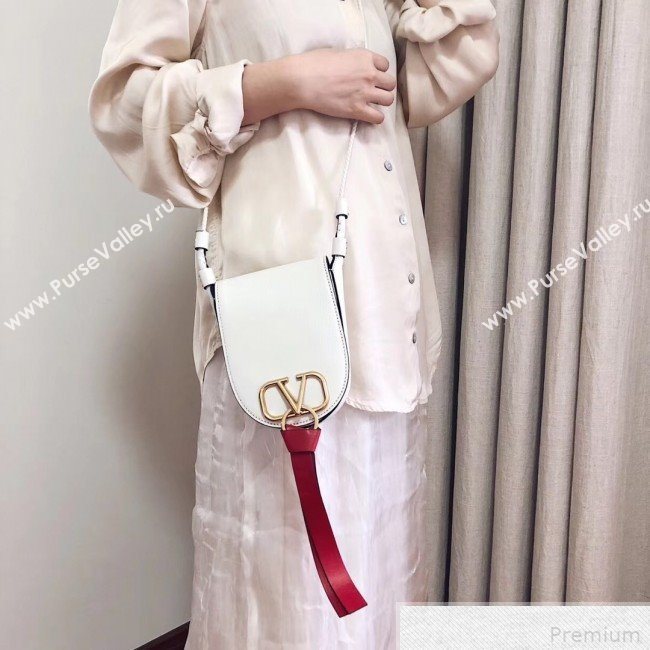Valentino Small VRING Crossbody Bag White 2019 (JJ3-9041923)