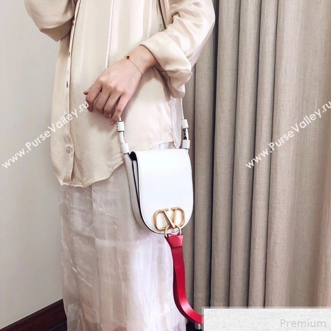 Valentino Small VRING Crossbody Bag White 2019 (JJ3-9041923)
