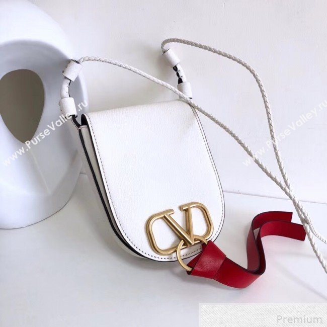 Valentino Small VRING Crossbody Bag White 2019 (JJ3-9041923)